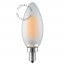 E14 candelabra LED frosted light bulb.