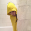 Children's bath cape yellow