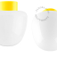 Yellow porcelain lamp.