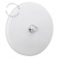 matte white porcelain switch - nickel-plated pushbutton