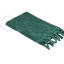 Emerald green fringe towel.