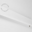 Adjustable white LED wall lamp with switch.