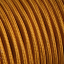 Dark golden fabric cable.