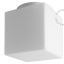 Cubic blown glass wall or ceiling light for outdoor or bathroom use.