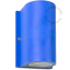 Blauwe up & down lamp.