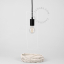 Linen and cotton lampshade for pendant light.