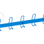 Blue coat rack.