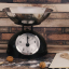 Retro kitchen scale.