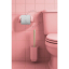 Dérouleur de papier toilette Art Déco en porcelaine rose.