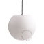 pendant light with frosted globe for outdoor or bathroom use