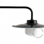 industrial wall light with glass shade for bathroom or outdoor use