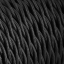 Dark grey fabric twisted cable.