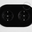 Black porcelain double outlet.