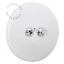 matte white porcelain switch - two-way or simple nickel-plated toggle switch & pushbutton