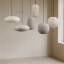 Linen and cotton lampshade for pendant light.