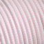 White and baby pink zigzag fabric cable.