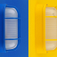 Blue bulkhead light.