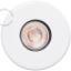 Biała porcelanowa oprawa wpuszczana typu downlight.
