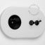 white flush mount outlet & two-way or simple switch – black toggle & pushbutton