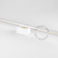 douille s14d en porcelaine noire avec ampoule tubulaire LED en verre transparent