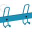 blue coat rack
