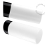 Black porcelain wall light with glass lampshade.