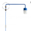 lampe potence pivotante bleue pour salon ou chambre