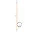S14d LED stick lampe pære - transparent glas - filament.