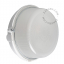 White bakelite bulkhead light for bathroom or outdoor use.