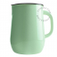 Mint green enamel pitcher