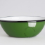 Green enamel bowl.