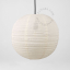 Linen and cotton lampshade for pendant light.