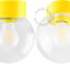 Yellow porcelain lamp.