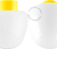 Yellow porcelain lamp.