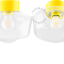 Yellow porcelain lamp.