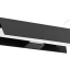 Applique noire avec ampoule tube.