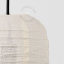 Linen and cotton lampshade for pendant light.
