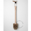 Toilet brush with beech wood handle and sisal fibre head