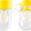 Yellow porcelain lamp.