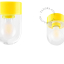 Yellow porcelain lamp.