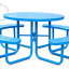 Steel garden table.