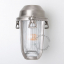 silvery marine wall light for bathroom or outdoor use