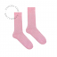 pink socks in organic cotton