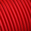 Red fabric cable.