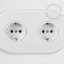 Porcelain double outlet.