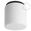Cylindrical blown glass wall or ceiling light for outdoor or bathroom use.