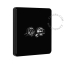 Black porcelain square-shaped switch.