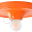 Rund orange lampe.
