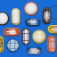 Round orange bulkhead light.