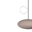 Linen and cotton pendant light.